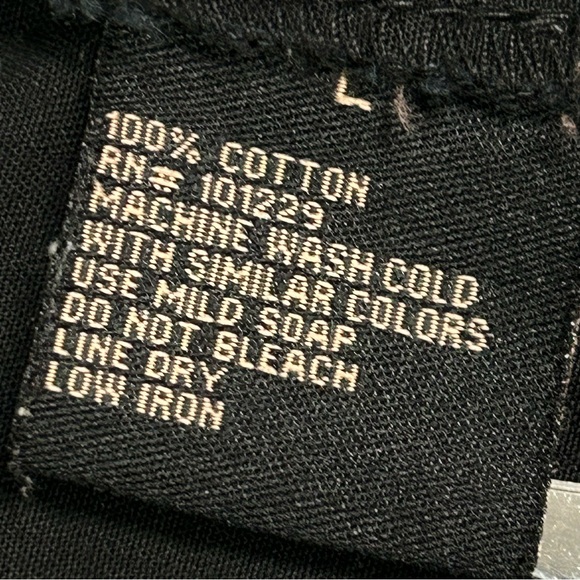 Ashley Womens Utility Jacket Size L Full Zip Cotton Pockets Black Y2k Grunge - Picture 11 of 11